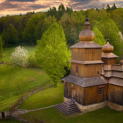 Drevený kostolík Dobroslava3